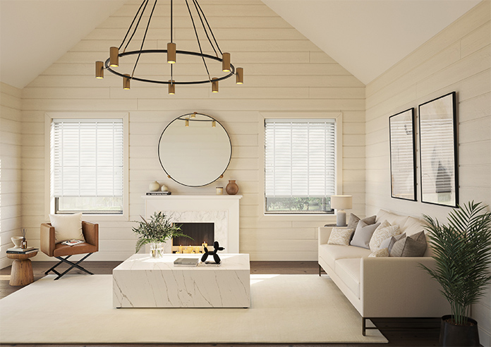Ecowood Deluxe, Absolute White Fine Grain - Motorised Venetian Blind - Image 6